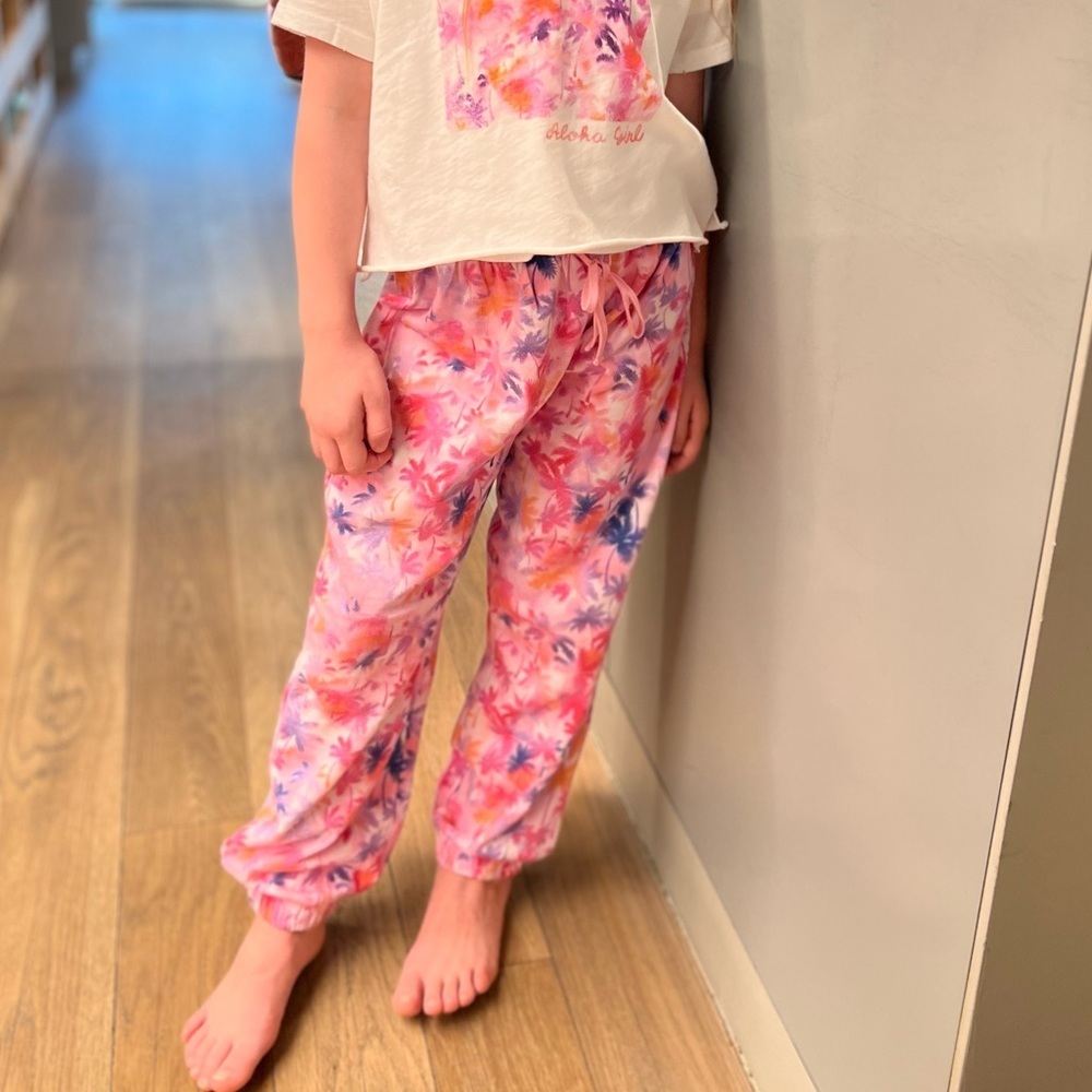 NWT Everafter Palm Tree Sweatpants 10